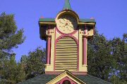 A beautiful bandstand cupola that is located in Los Gatos.
