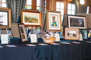 Beautiful and interesting items the guests were able to bid on