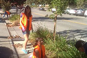 Elizabeth Catherine Davis donating time for the Los Gatos Community Foundation Cleanup volunteer event